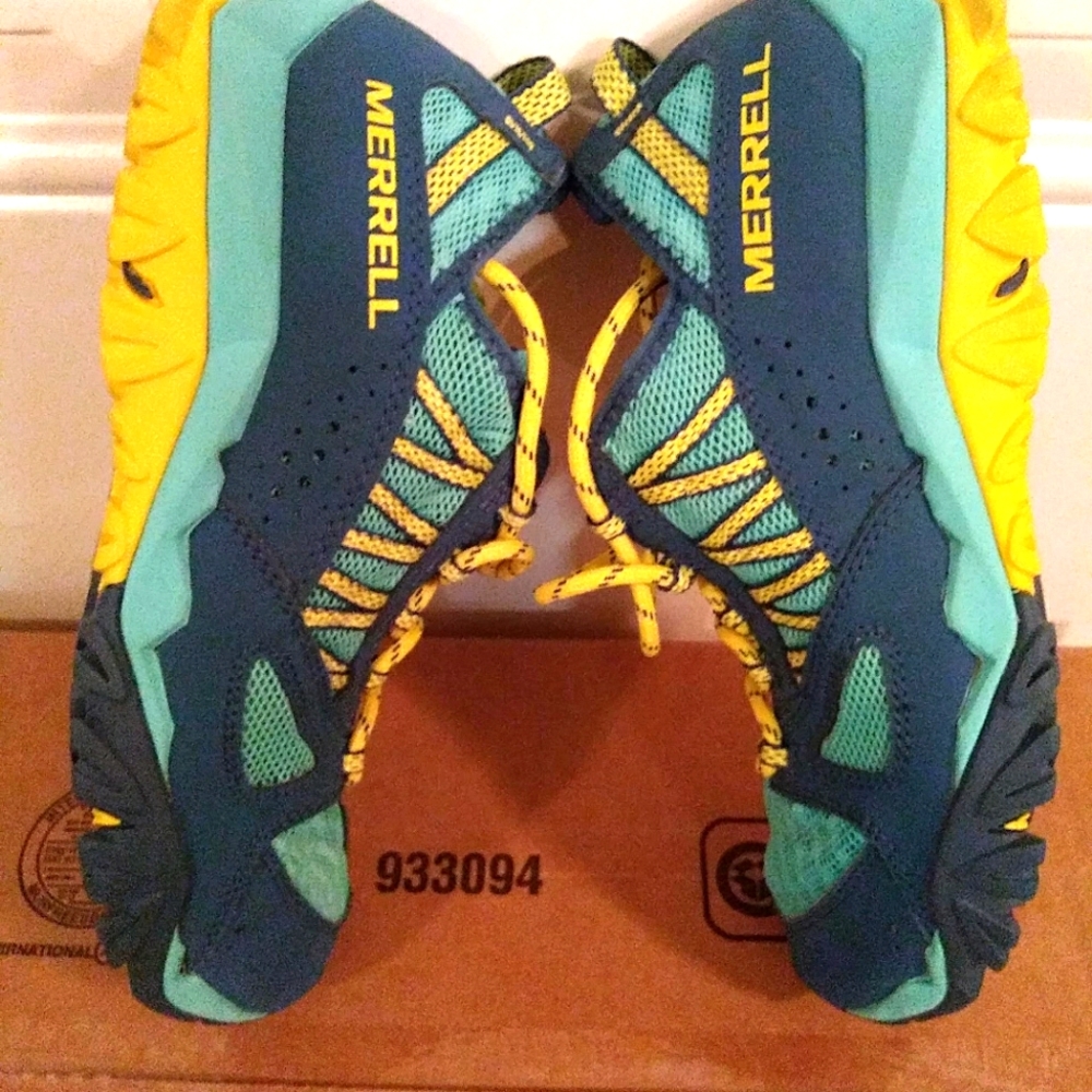 Merrell Womens Size 9 Turquoise/Yellow